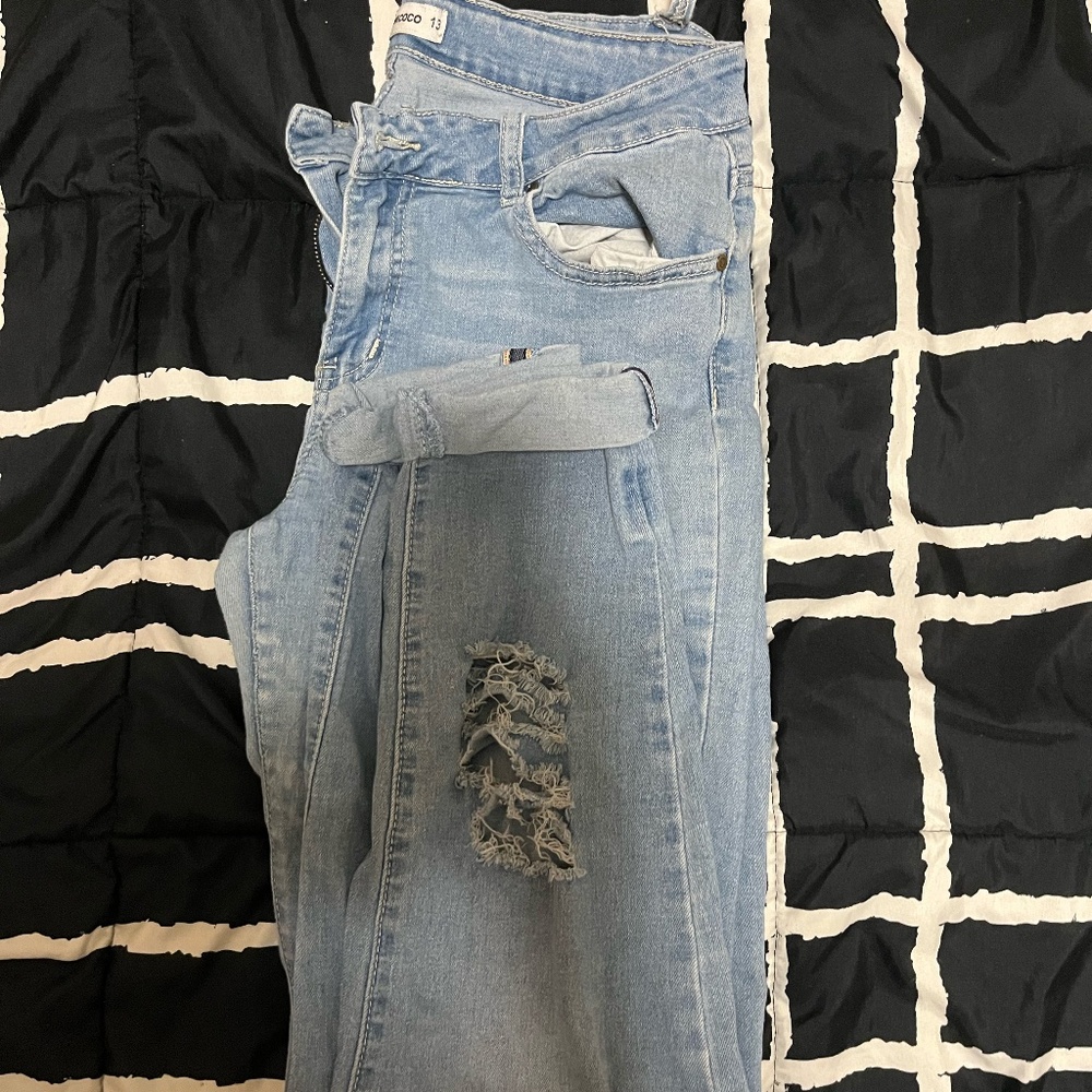 Ripped Blue Jeans